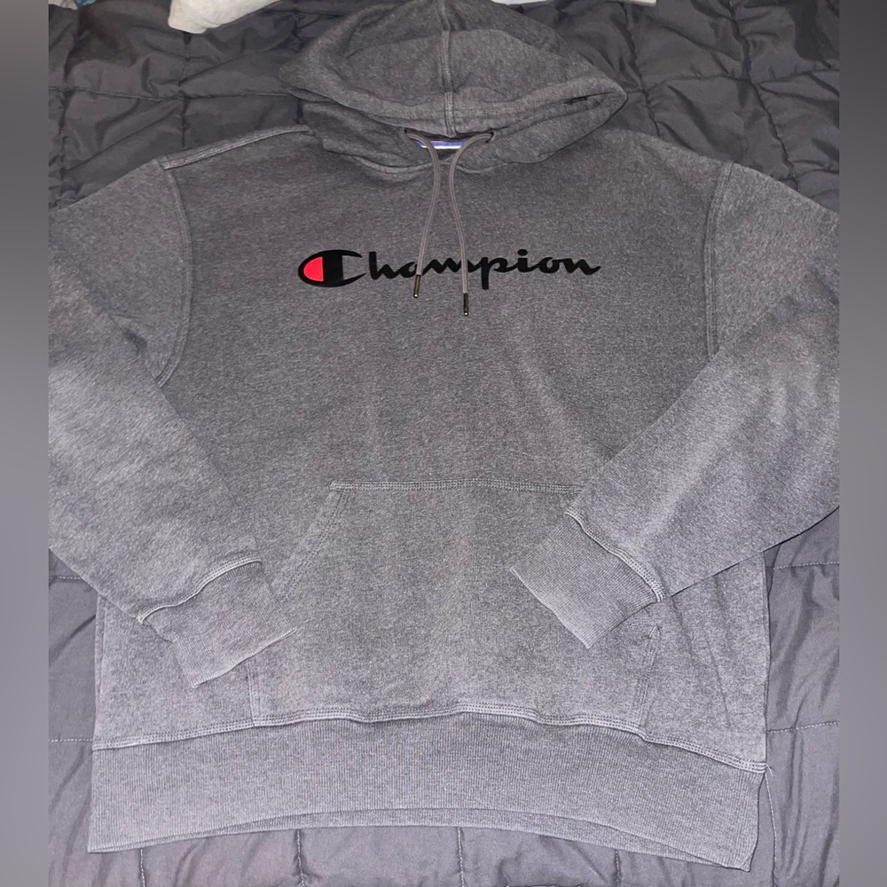 Grey champion hoodie